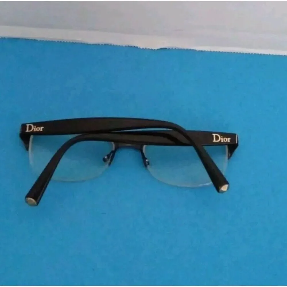 Dior Classic Rectangle Optical Frames Black‎ Glasses Prescription Ready Eyewear